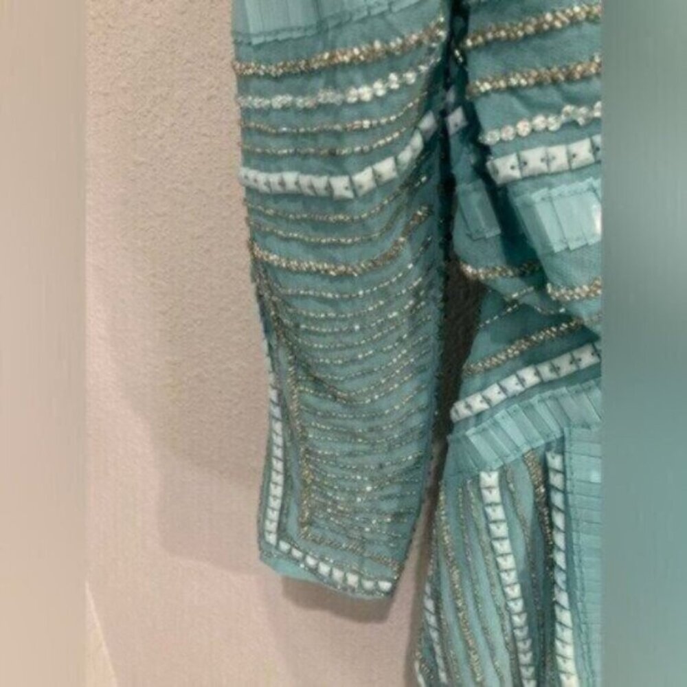 New ASOS Beaded Feminine Party Extravagant Cocktail Luxury Event Mini Dress - Picture 13 of 14